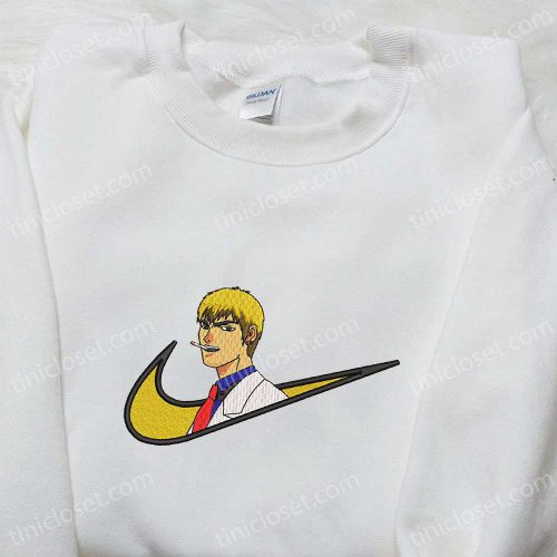 Exclusive Teacher Onizuka x Swoosh Anime Embroidered Shirt – Custom Nike T-Shirt