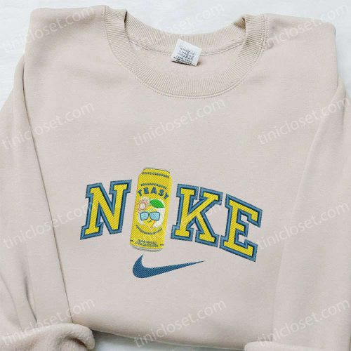 Teasy x Nike Embroidered Shirt: Custom T-shirt with Favorite Drink D Gift for Men Women