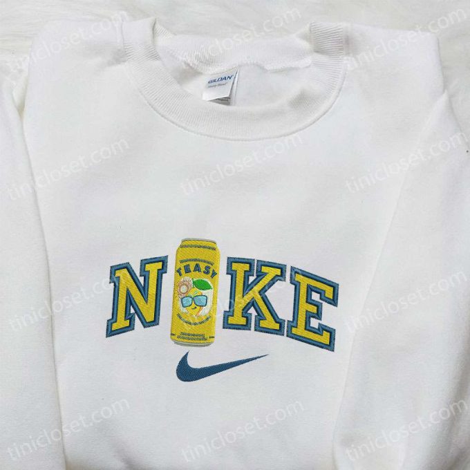 Teasy X Nike Embroidered Shirt: Custom T-Shirt With Favorite Drink D Gift For Men Women