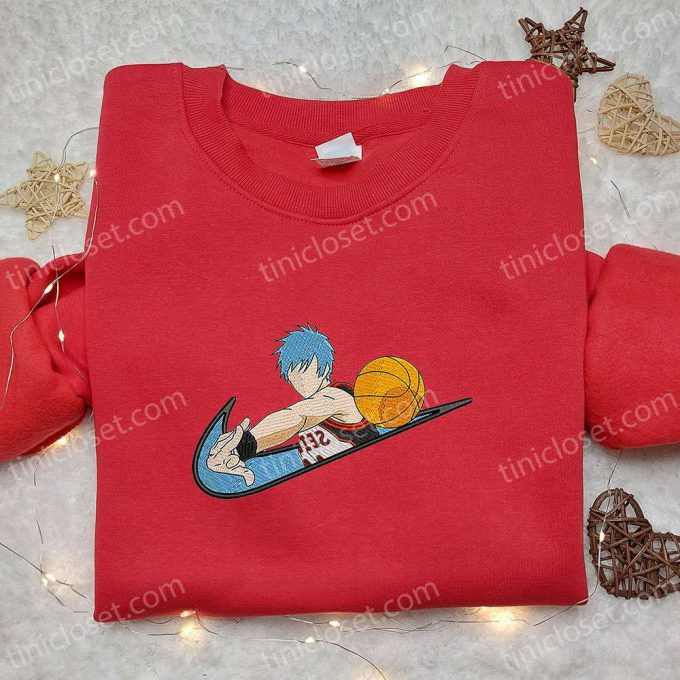 Kuroko X Swoosh Anime Sweatshirt: Cool Embroidered Shirt For Fans Of Kuroko No Basket – Shop Now!