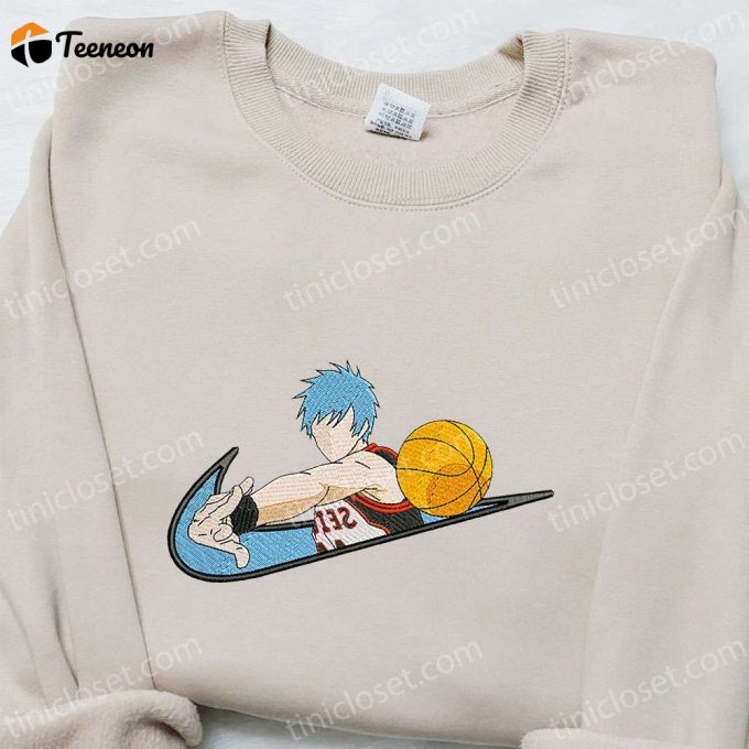 Kuroko X Swoosh Anime Sweatshirt: Cool Embroidered Shirt For Fans Of Kuroko No Basket – Shop Now!