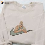 The Rock x Swoosh Celebrity Hoodie: Nike Inspired Embroidered Shirt B Gift for Men Women Family Gift Ideas