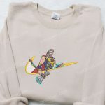 Marvel Universe Thor x Swoosh Movie Embroidered Hoodie: B Gift for Men Women Gift for Family