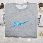 Custom Nike Thunder x Swoosh Embroidered Hoodie: B Gift for Men Women Family Gift Idea