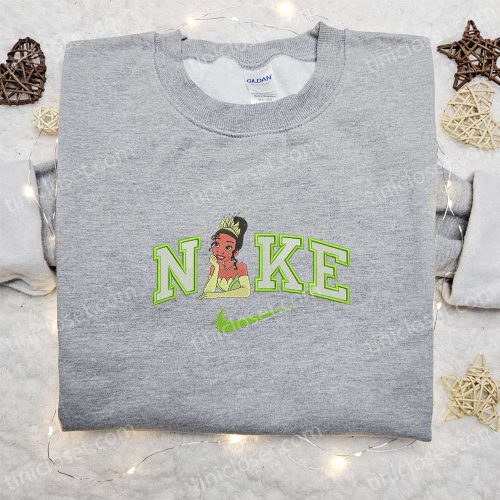 Tiana x Nike Cartoon & Disney Characters Embroidered Shirt: Custom Nike T-shirt