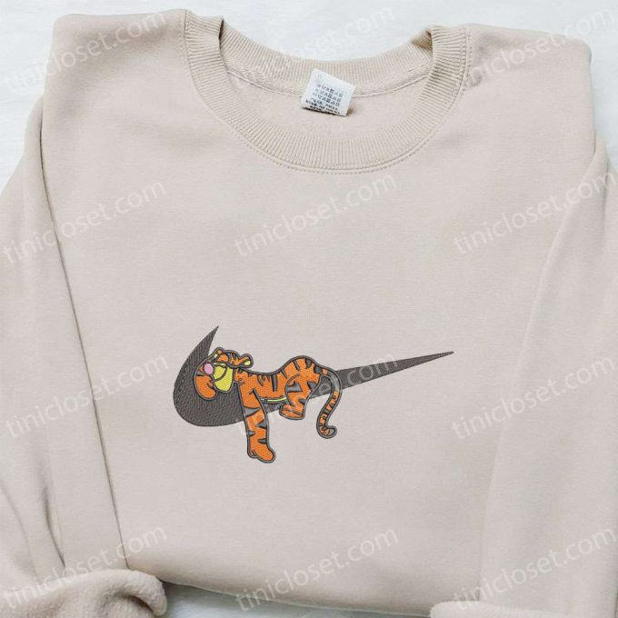 Tigger Sleep X Nike Swoosh Shirt Winnie The Pooh Hoodie: B Gift For Men Women Family Gifts With Disney Embroidery