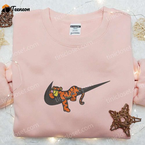 Tigger Sleep x Nike Swoosh Shirt Winnie The Pooh Hoodie: B Gift for Men Women Family Gifts with Disney Embroidery