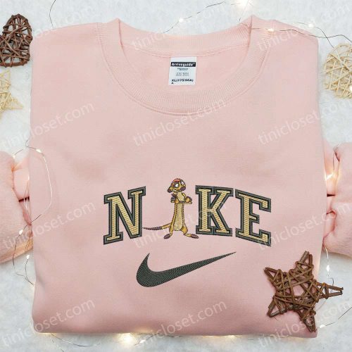 Disney Characters Embroidered Hoodie: Timon x Nike Sweatshirt B Gift for Men Women Birthday Gift Ideas