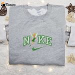 Tinkerbell x Nike Cartoon Embroidered Sweatshirt – Disney Characters Shirt Perfect Family Gift Ideas