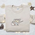 Togepi x Nike Anime Embroidered Sweatshirt & Pokemon Shirt: B Gift for Men Women Family Gift Ideas