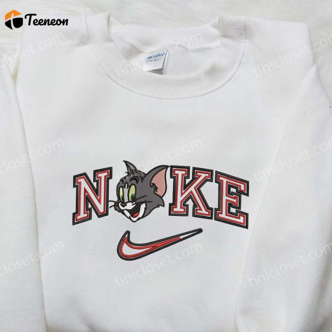 Tom Head X Nike Embroidered Shirt Tom And Jerry D Gift For Men Women Custom Nike Shirt