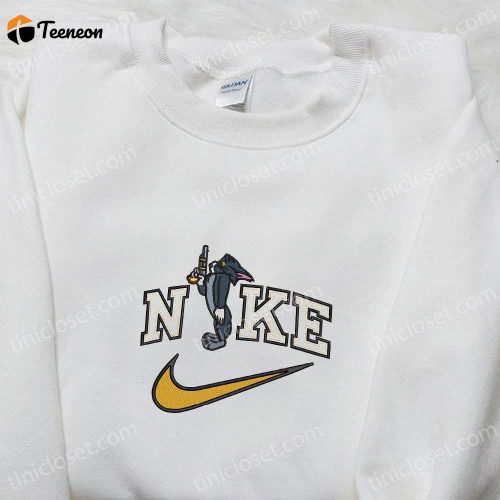 Tom Hunter x Nike Cartoon Embroidered Sweatshirt and Tom and Jerry Hoodie – B Gift for Men Women Birthday Gift Ideas