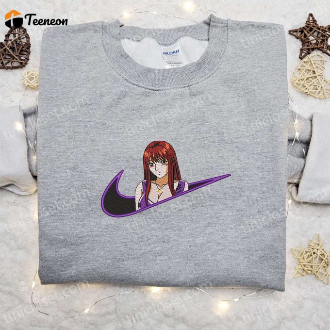 Tomoko Nomura X Nike Anime Embroidered Sweatshirt: B Gift For Men Women Nike Inspired Hoodie For Birthday Gift Ideas