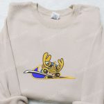 Tony Chopper x Swoosh Anime Sweatshirt: One Piece Embroidered Hoodie for the B Gift for Men Women Birthday Gift Ideas