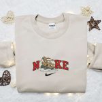 Disney Pixar Cars Tow Mater Reindeer Xmas x Nike Embroidered Sweatshirt & Shirt: B Gift for Men Women Gift Ideas for All Occasions