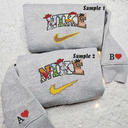 Magical Toy Story Embroidered Couples Shirts – Perfect Disney Souvenirs for Couples