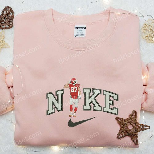 Travis Kelce x Nike Embroidered Shirt – NFL Sport T-shirt B Gift for Men Women Family Gift Ideas