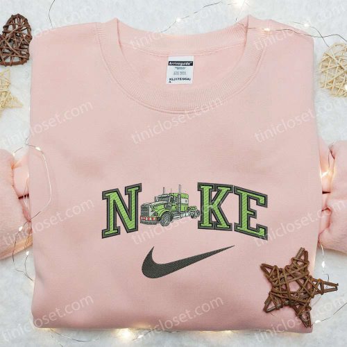 Transportation Embroidered Hoodie – Truck x Nike: B Gift for Men Women Birthday Gift Ideas