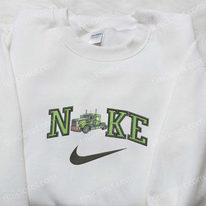 Transportation Embroidered Hoodie – Truck X Nike: B Gift For Men Women Birthday Gift Ideas