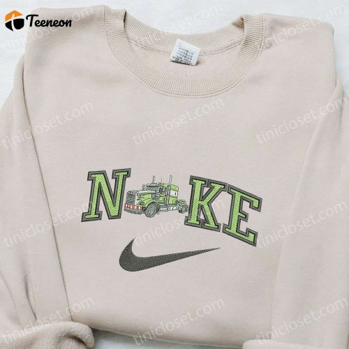 Transportation Embroidered Hoodie – Truck x Nike: B Gift for Men Women Birthday Gift Ideas