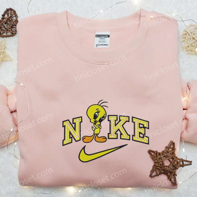 Disney Characters Embroidered Sweatshirt &Amp; T-Shirt: Unique Tweety X Nike D Gift For Men Women Ideal Family Gift – Shop Now!