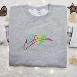 Uplift Colorful Nike Embroidered Hoodie & Shirt: B Gift for Men Women Gift Ideas for Family