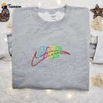 Uplift Colorful Nike Embroidered Hoodie & Shirt: B Gift for Men Women Gift Ideas for Family