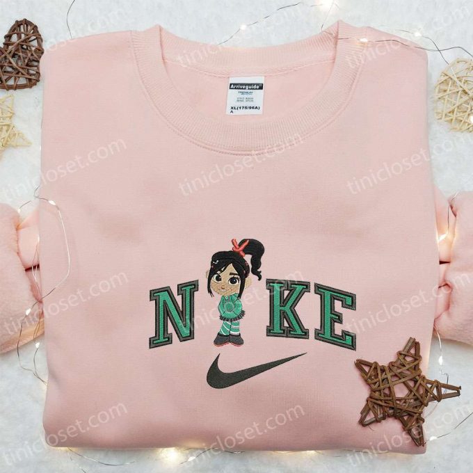 Vanellope Von Schweetz X Nike Cartoon Embroidered Hoodie: Disney Characters B Gift For Men Women Family Gift Idea