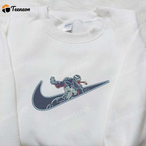 Exclusive Venom x Nike Embroidered Hoodie & Movie Characters Shirt: Nike Inspired Collection