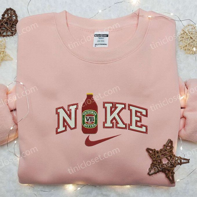 Victoria Beer X Nike Embroidered Hoodie &Amp; Shirts: Stylish Nike-Inspired Clothing With Favorite Drink Embroidery