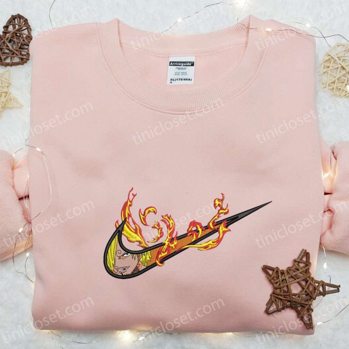 Vinsmoke Sanji Anime X Swoosh Hoodie: Cool Anime Clothing B Gift For Men Women Gift Idea For Family