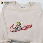 Vinsmoke Sanji x Swoosh Anime Hoodie: Cool Embroidered Clothing Perfect Family Gift