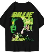 Authentic Vintage 90s Bootleg Billie Eilish Shirt – Retro Music Merchandise