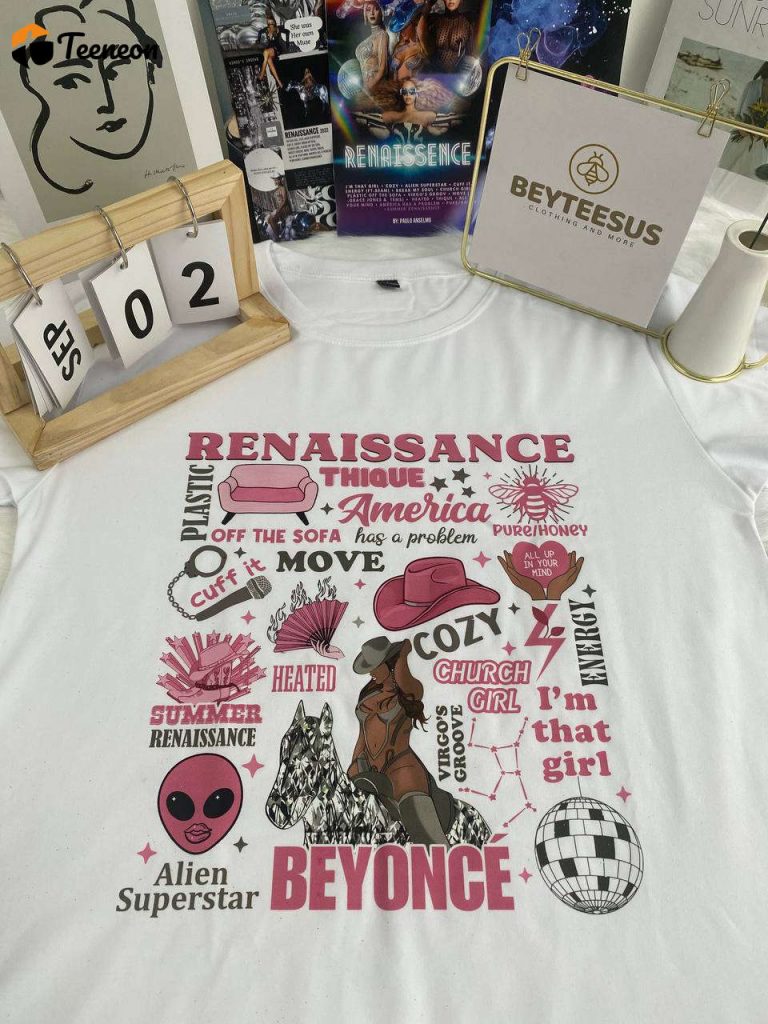 Vintage Beyonce Renaissance Shirt: Classic Style Inspired By Queen Bey – Shop Now!