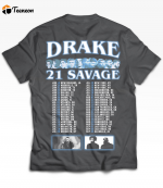 Authentic Vintage Drake 21 Savage Shirt: Unique Retro Design for Hip-Hop Fans!