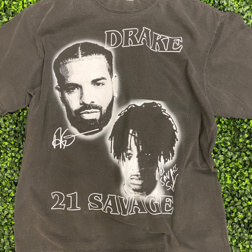 Authentic Vintage Drake 21 Savage Shirt: Unique Retro Design for Hip-Hop Fans!