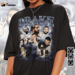 Vintage Drake Bootleg Drizzy Champaign Papi Shirt: Exclusive Style for Hip-Hop Fans