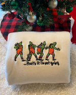 Vintage Grinch Embroidered Shirt – Not Going! Get Festive & Stylish