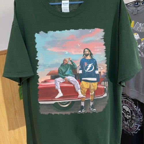 Retro J Cole & Kendrick Lamar Shirt: Classic Vintage Style for Music Lovers