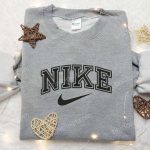 Vintage Style 90s Nike Spellout Embroidered Shirt: Custom Gift for Family