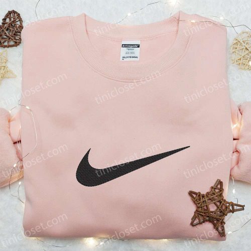 Vintage Swoosh Embroidered Sweatshirt – Nike Inspired Shirt Perfect Gift Ideas for All Occasions