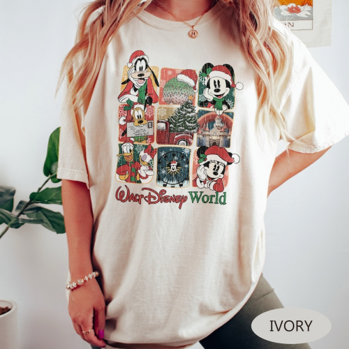 Get into the Holiday Spirit with a Vintage Walt Disney World Christmas Shirt