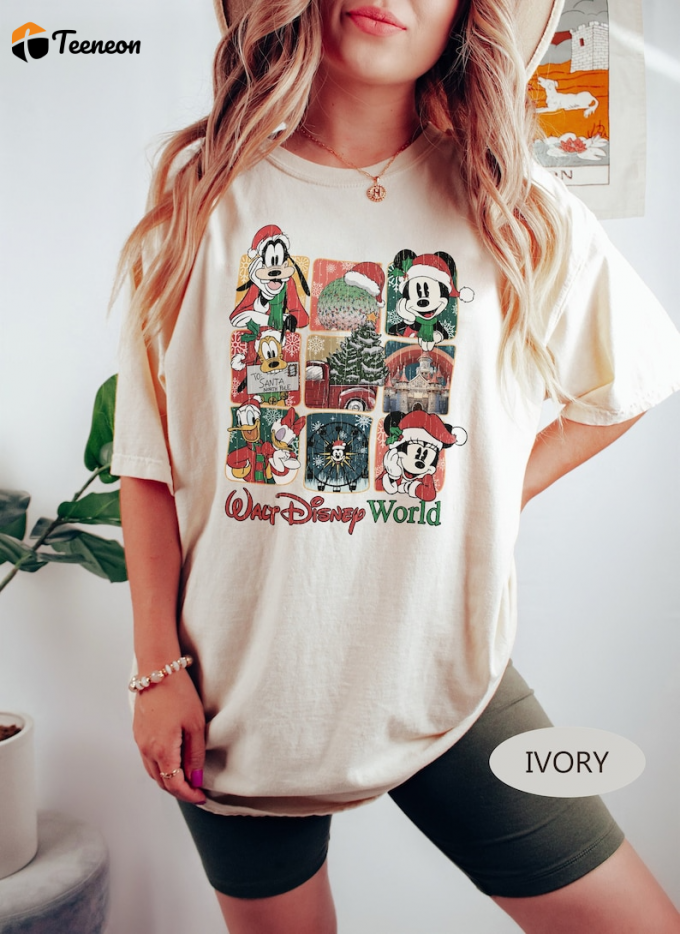 Get Into The Holiday Spirit With A Vintage Walt Disney World Christmas Shirt