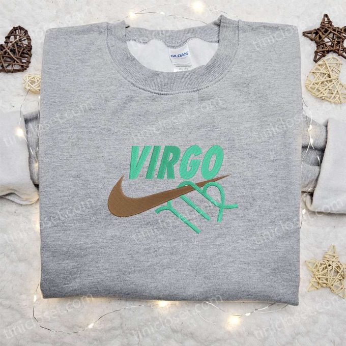 Stylish Virgo Zodiac X Nike Swoosh Shirt &Amp; Hoodie: Perfect Family Gifts