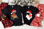 Spread Holiday Cheer with Wall-E and Eve Matching Christmas Shirts – Perfect for Festive Couples