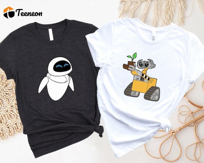 Adorable Wall-E And Eve Matching Shirts – Perfect Couple S Outfit!