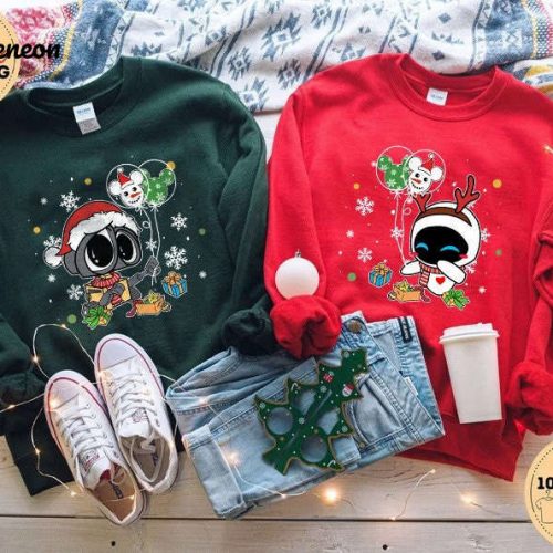 Get Festive with Wall-e Eve Christmas Sweatshirt – Perfect Holiday Gift!