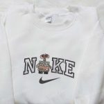 Wall-E x Nike Cartoon Embroidered Sweatshirt: Disney Characters Hoodie – B Gift for Men Women Birthday Gift Ideas