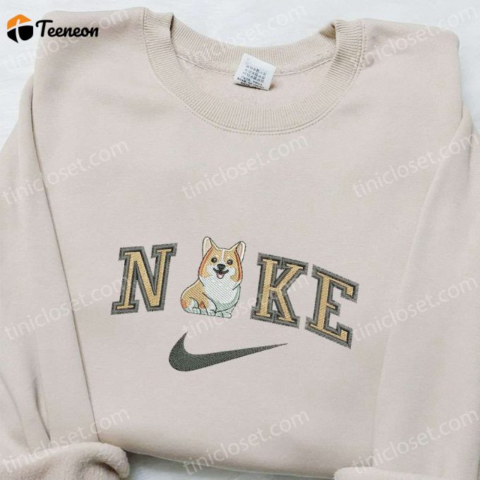 Unique Welsh Corgi X Nike Embroidered Shirt &Amp;Amp; Animal Hoodie: B Gift For Men Women Birthday Gift Ideas