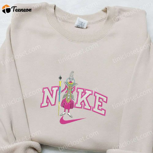 Whis x Nike Anime Embroidered Shirt & Dragon Ball Hoodie: B Gift for Men Women Birthday Gift Ideas